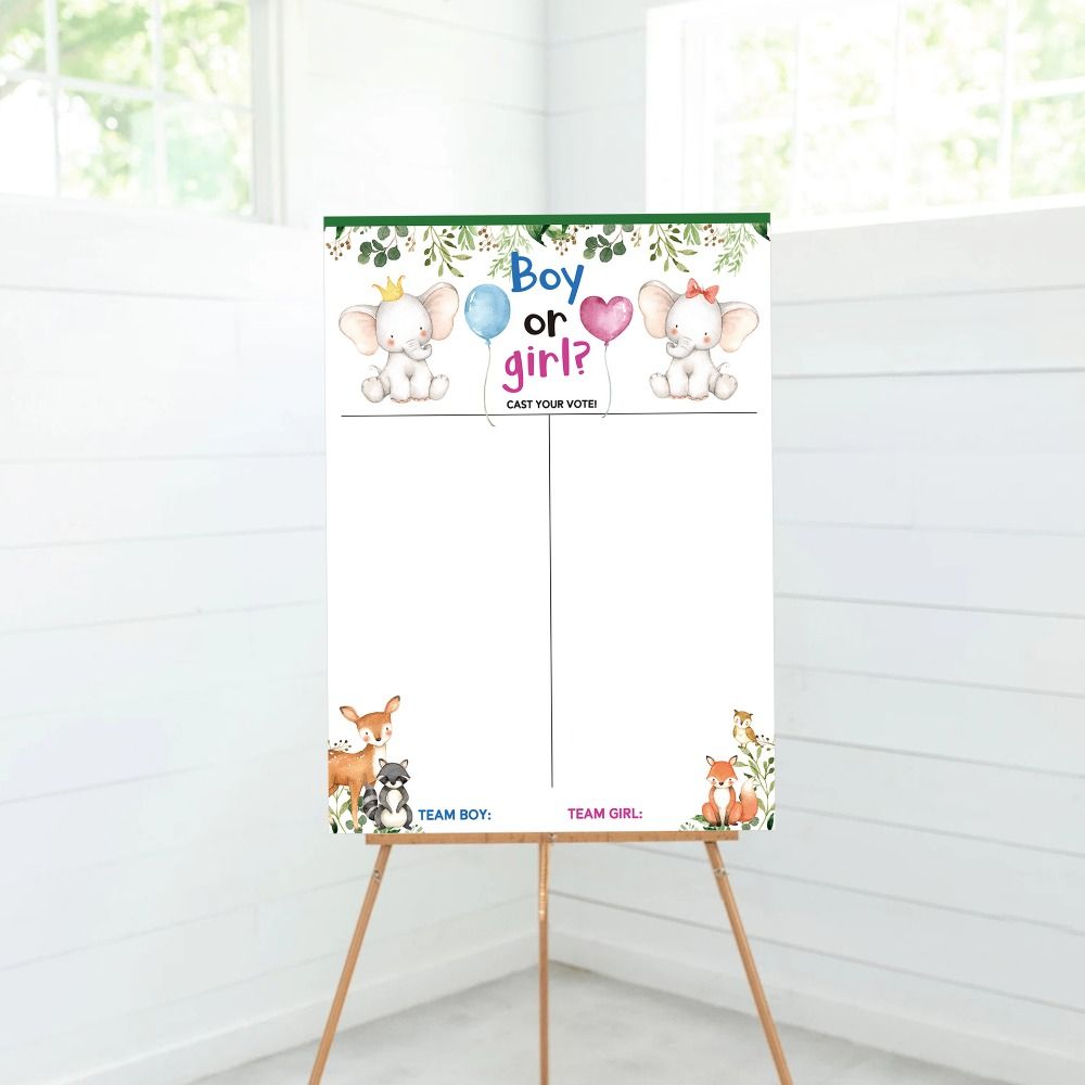 Board Game Or Boardgame - With Stickers Gender Revealed Voting Game