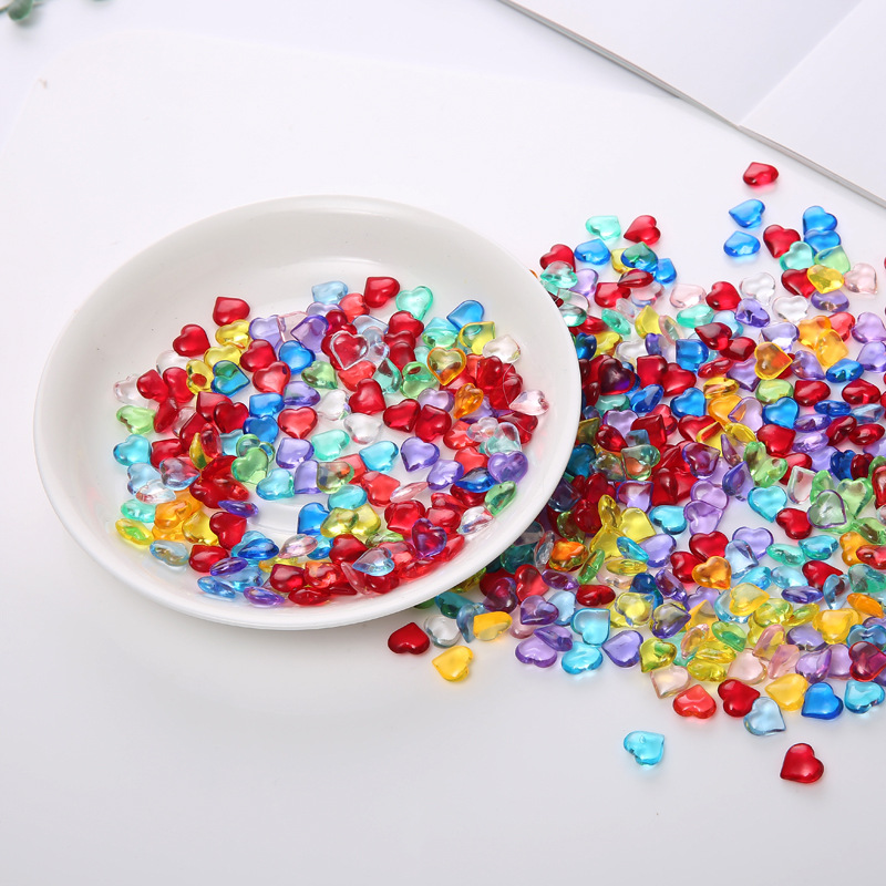 100PCS 10*4mm Heart Shape Acry - Board Game Loop recension och pris