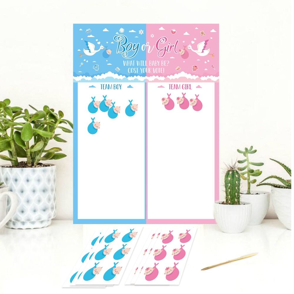 With Stickers Gender Revealed  - Board Game Or Boardgame recension och pris