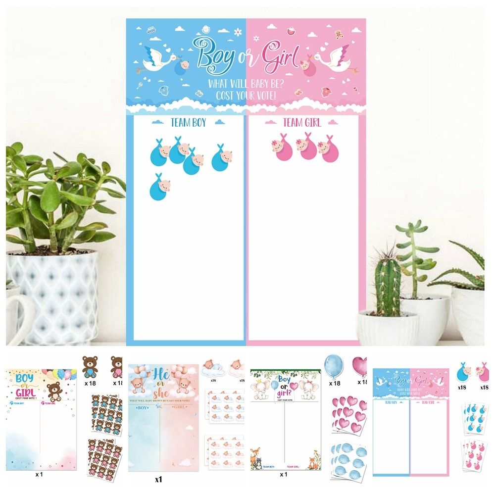 With Stickers Gender Revealed  - Board Game Or Boardgame recension och pris