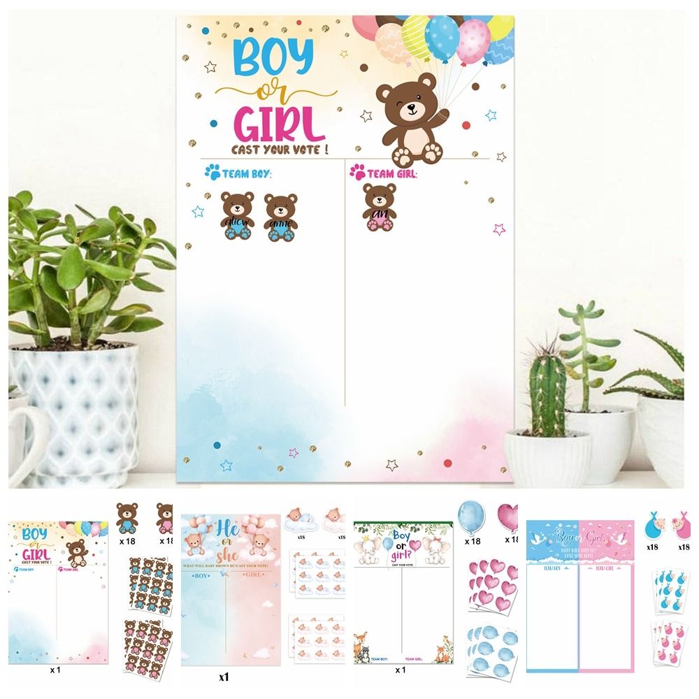 With Stickers Gender Revealed  - Board Game Or Boardgame recension och pris