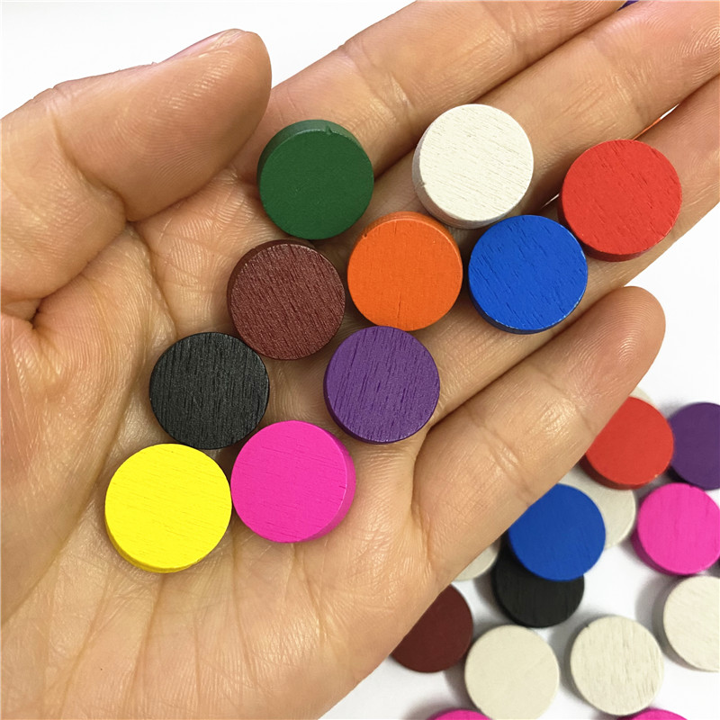 50pieces 15*5MM 11 Colors Wood - Board Game Loop recension och pris