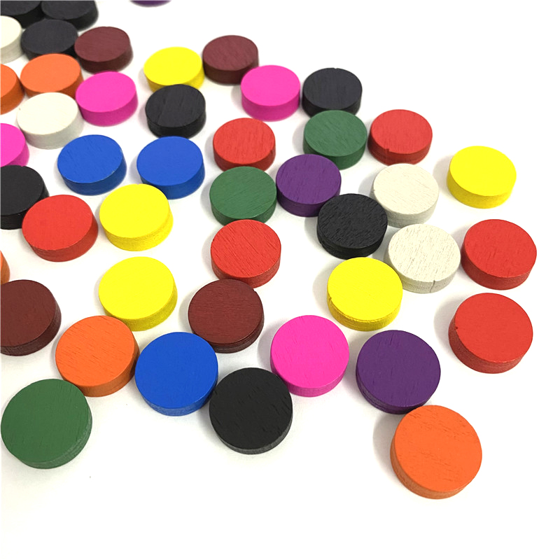 50pieces 15*5MM 11 Colors Wood - Board Game Loop recension och pris