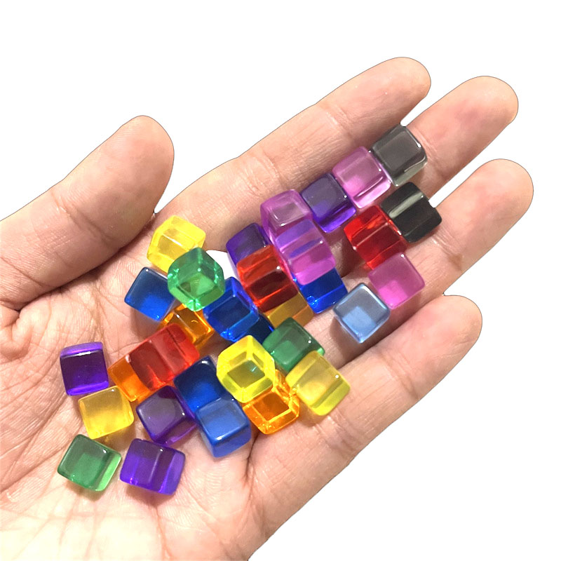 100pcs/set 8mm Clear Cube Dice - Board Game Loop recension och pris