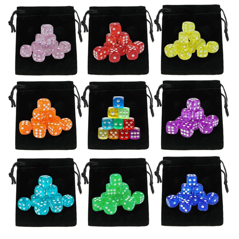 10Pcs Dices with Drawstring Di - Board Game Loop recension och pris