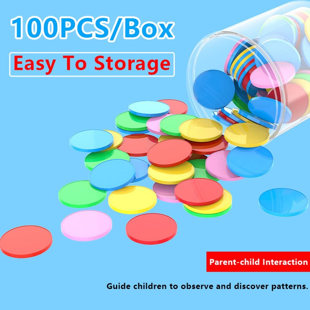 100pcs Plastic Counting Chips  - Board Game Loop recension och pris