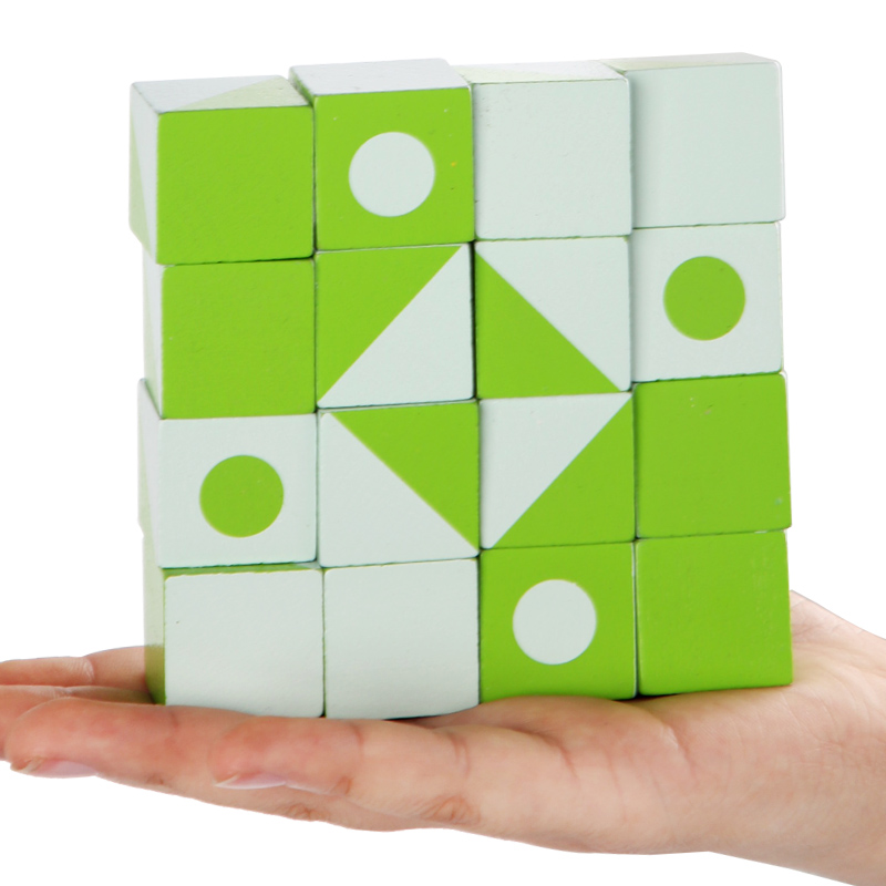 Wooden 3D Puzzles Game Geometr - Board Game Idea recension och pris