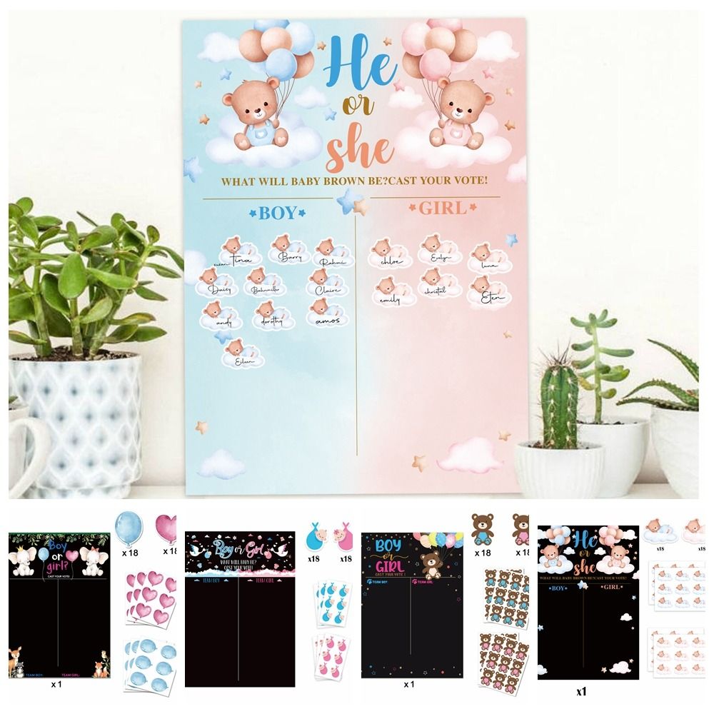 With Stickers Gender Revealed  - Board Game Or Boardgame recension och pris
