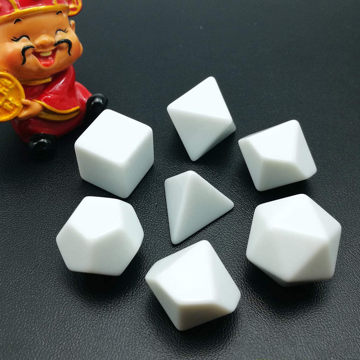 7 pcs/set Blank Rounded Dice D - Board Game Loop recension och pris