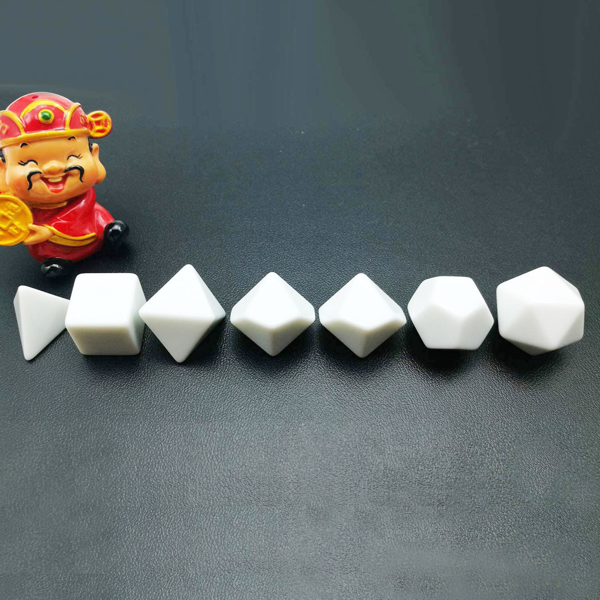 7 pcs/set Blank Rounded Dice D - Board Game Loop recension och pris