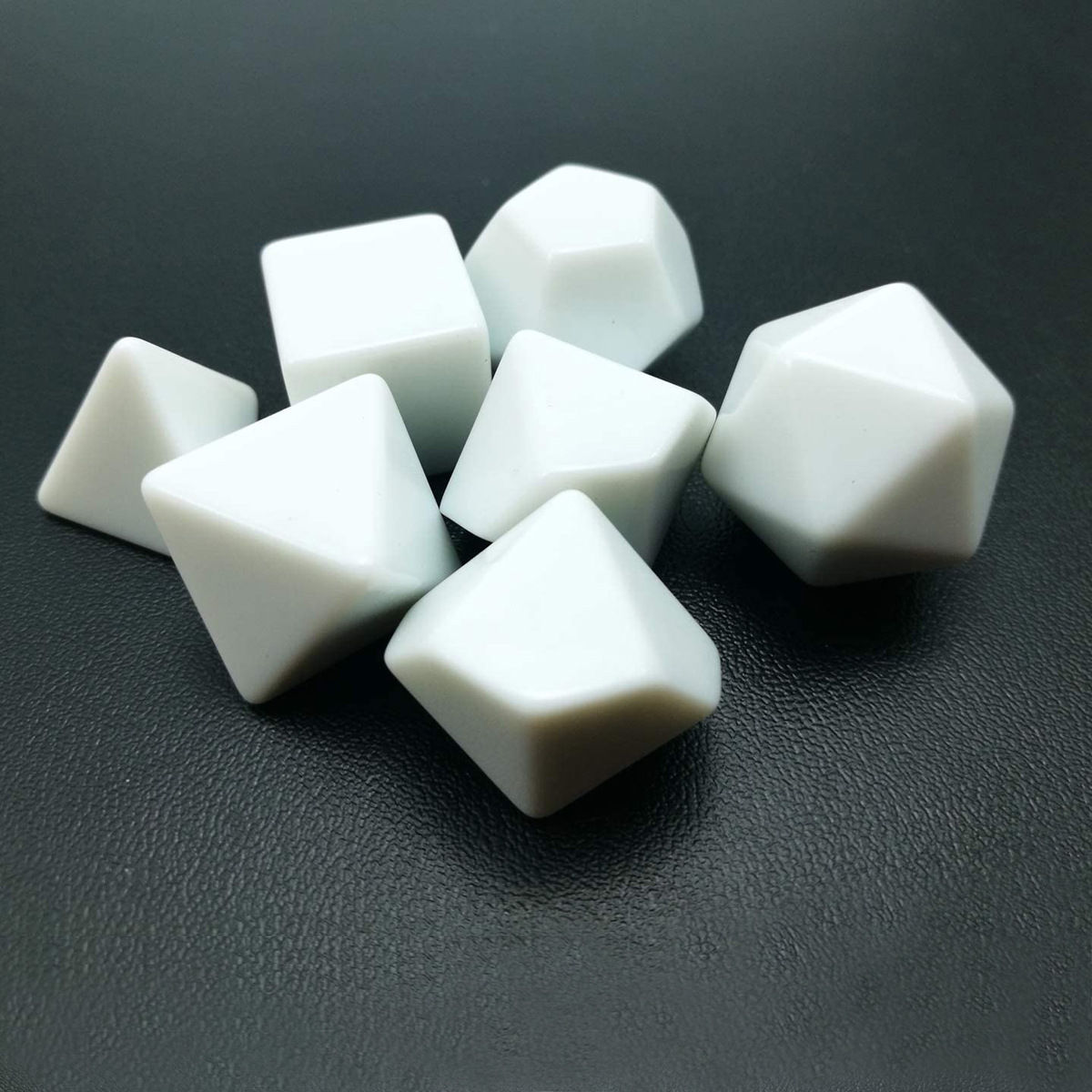 7 pcs/set Blank Rounded Dice D - Board Game Loop recension och pris