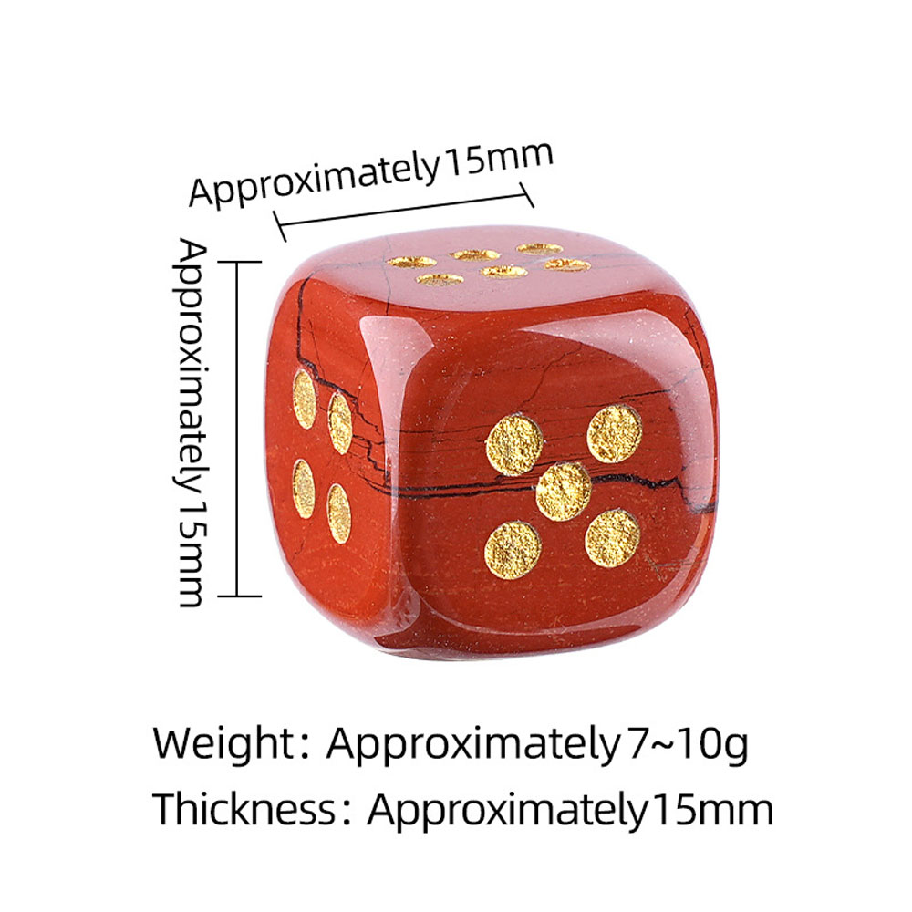 1pc Natural Stone Crystal Dice - Board Game Loop recension och pris